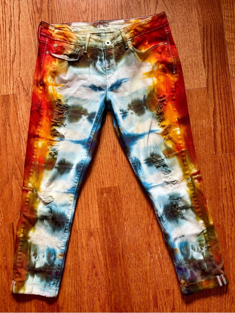 Denizen from Levi’s handmade Tie-Dye skinny Jeans size 11/ 30